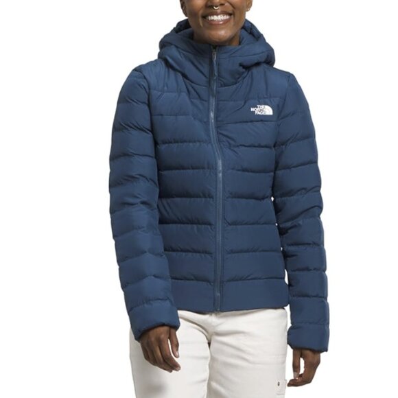 The North Face Aconcagua 3 Down Insulated Hoodie Puffer Jacket Shady Blue XXL - Picture 1 of 14